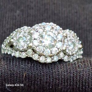 Diamond Anniversary Ring 14kt White Gold 1.46 TCW Size 7 $2900 OBO